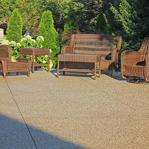 Exposed Aggregate patio contractor in Macomb County, Michigan