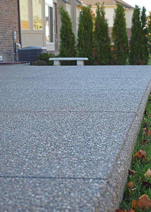 Exposed Aggregate concrete contractor in Fraser, Michigan